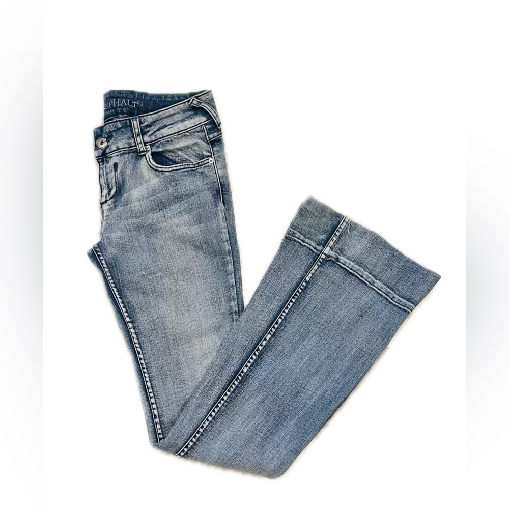 Vintage Y2K BlueASPHALT - Low Rise Jeans - Size 11 Long